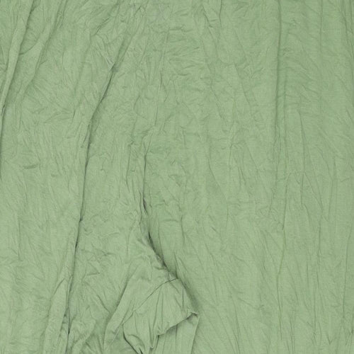 Marks and Spencer Womens Green Viscose Harem Trousers Size 22 L22 in Regular