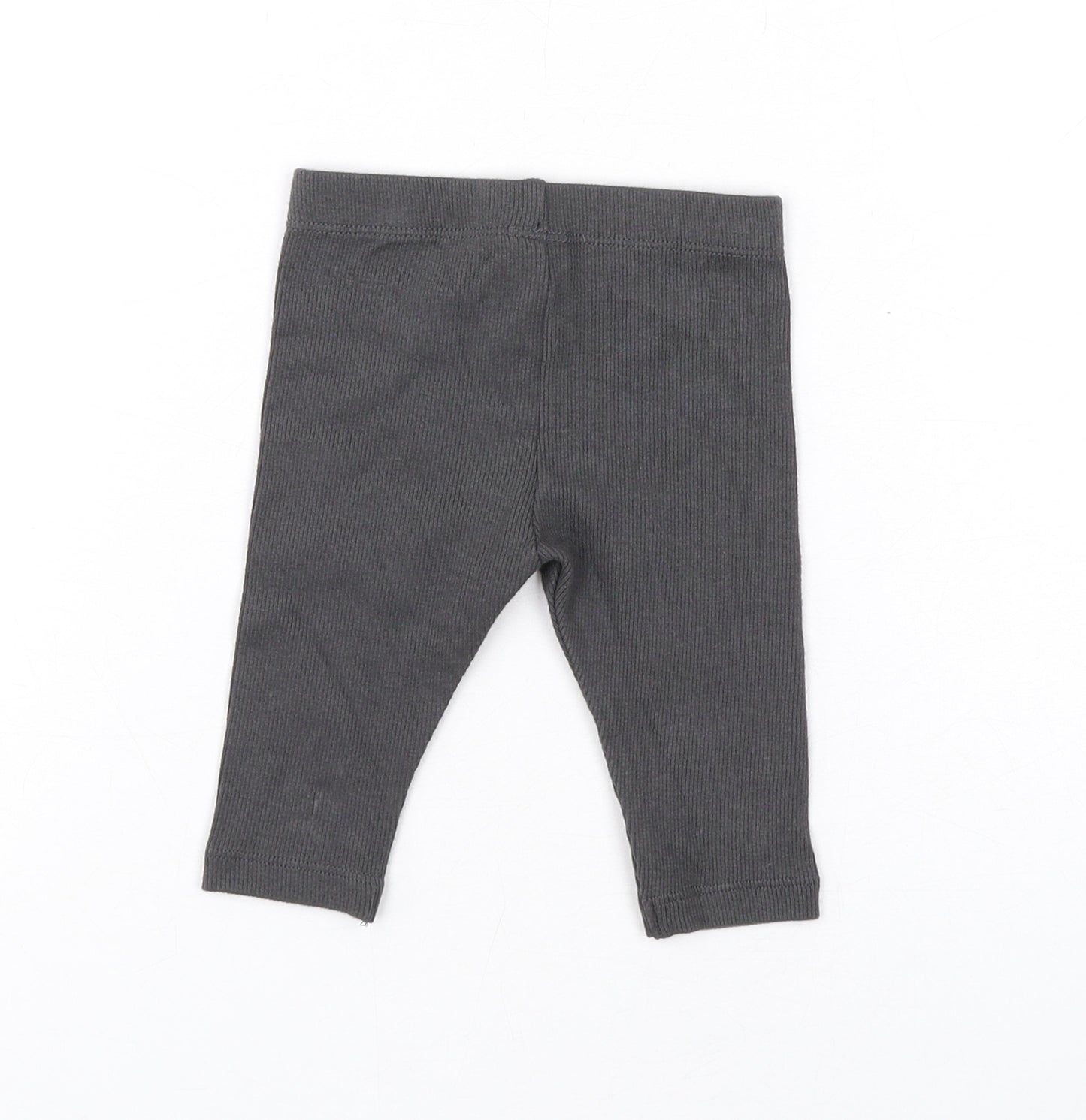 Marks and Spencer Baby Grey Cotton Jogger Leggings Size 0-3 Months Pullover