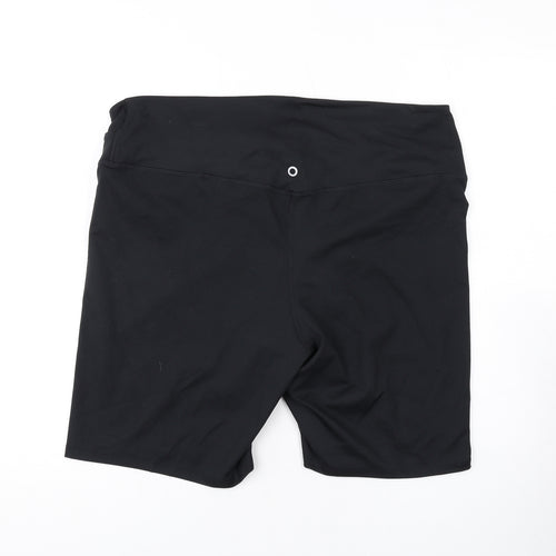 Good move Womens Black Polyester Biker Shorts Size 22 L8 in Regular