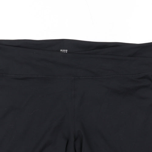 Good move Womens Black Polyester Biker Shorts Size 22 L8 in Regular