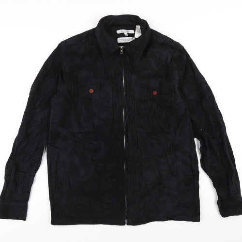 Bellfield Mens Black Jacket Size M Zip