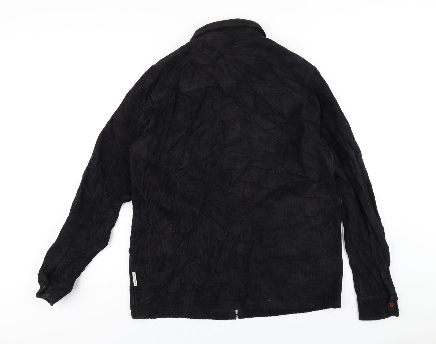 Bellfield Mens Black Jacket Size M Zip