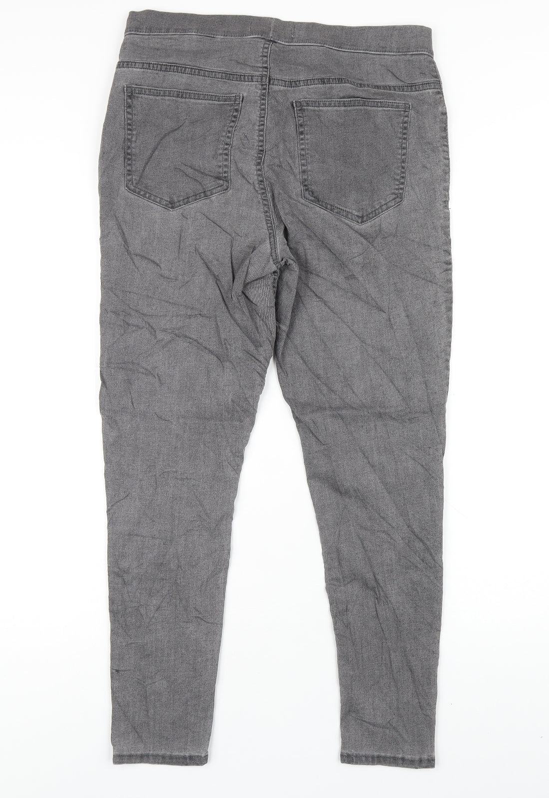 Marks and Spencer Womens Grey Cotton Jegging Jeans Size 12 L27 in Regular