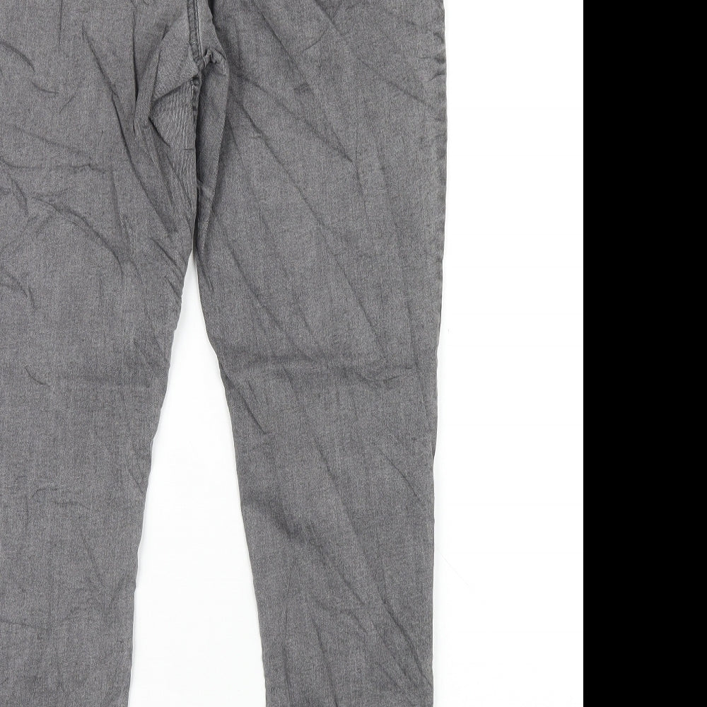 Marks and Spencer Womens Grey Cotton Jegging Jeans Size 12 L27 in Regular