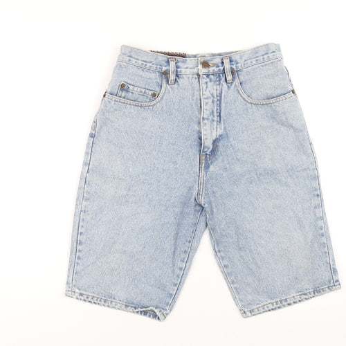 Pepe Jeans Mens Blue Cotton Bermuda Shorts Size 30 in L12 in Regular Zip