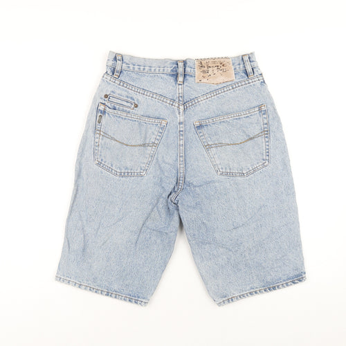 Pepe Jeans Mens Blue Cotton Bermuda Shorts Size 30 in L12 in Regular Zip