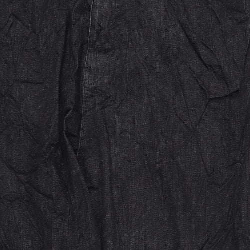 Marks and Spencer Womens Black Cotton Skinny Jeans Size 32 in L30 in Regular Zip