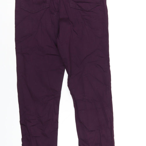 Marks and Spencer Womens Purple Cotton Jegging Jeans Size 6 L30 in Regular