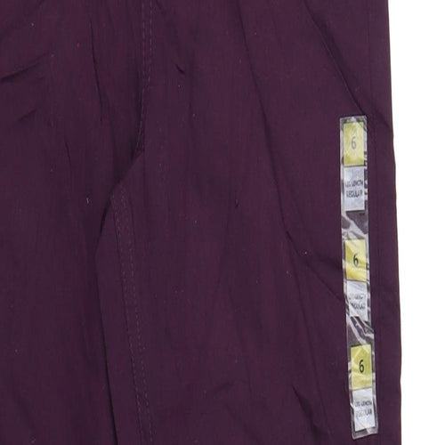 Marks and Spencer Womens Purple Cotton Jegging Jeans Size 6 L30 in Regular