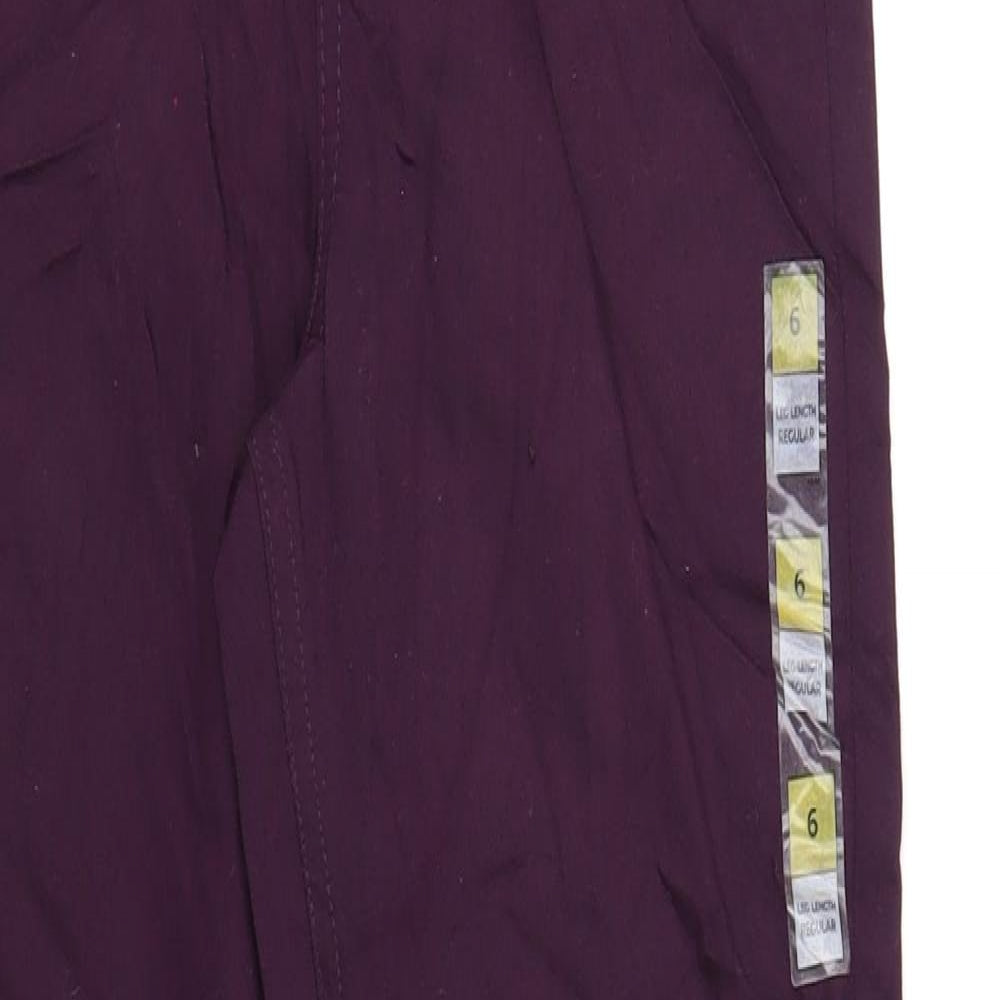 Marks and Spencer Womens Purple Cotton Jegging Jeans Size 6 L30 in Regular