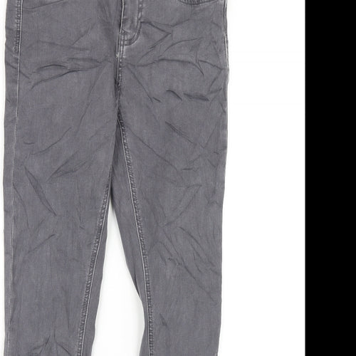 Golddigga Womens Grey Cotton Skinny Jeans Size 10 L29 in Regular Zip