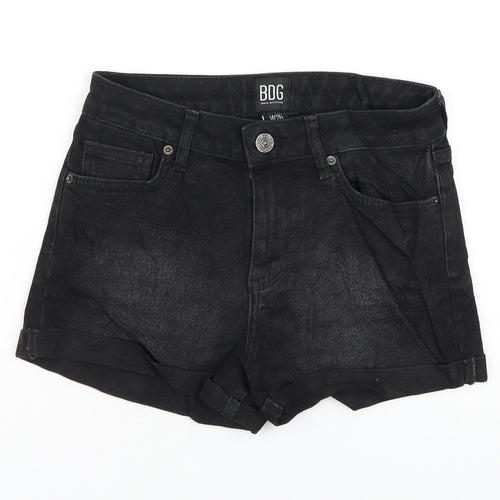BDG Womens Black Cotton Boyfriend Shorts Size 26 in Regular Zip
