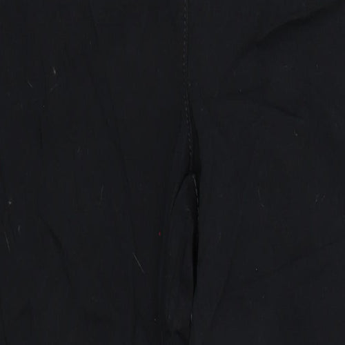 Marks and Spencer Womens Black Cotton Straight Jeans Size 8 L31 in Regular Zip