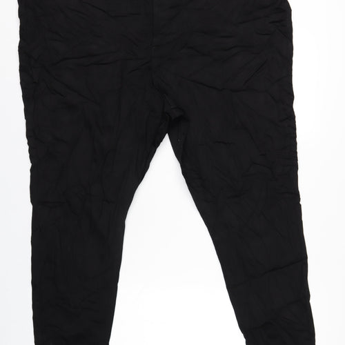 Marks and Spencer Womens Black Cotton Skinny Jeans Size 30 L30 in Regular Zip