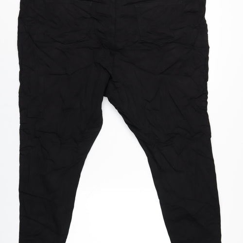 Marks and Spencer Womens Black Cotton Skinny Jeans Size 30 L30 in Regular Zip