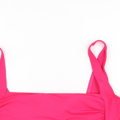 Marks and Spencer Womens Pink Polyester Bikini Size 20