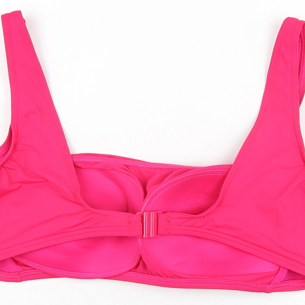 Marks and Spencer Womens Pink Polyester Bikini Size 20
