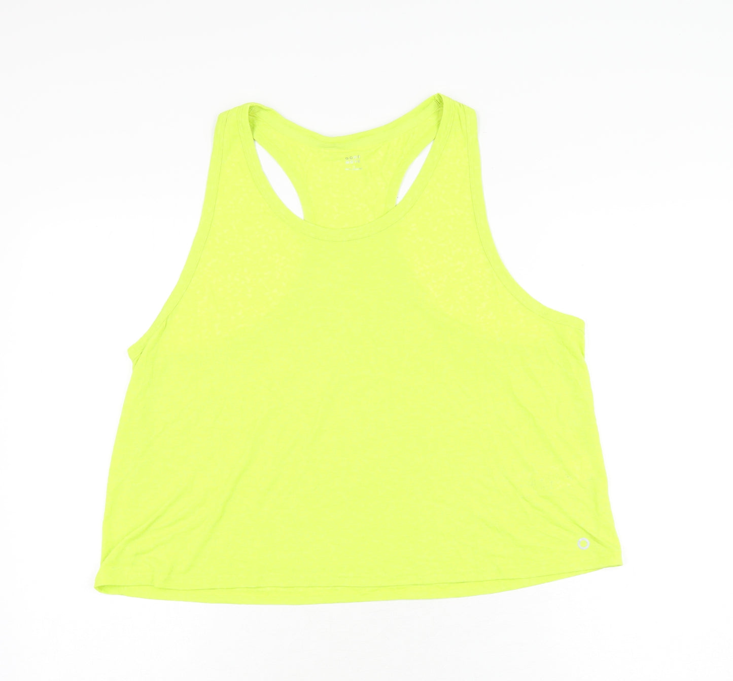 Goodmove Womens Green Polyester Basic Tank Size 18 Round Neck Pullover