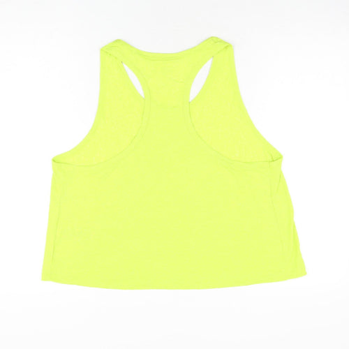 Goodmove Womens Green Polyester Basic Tank Size 18 Round Neck Pullover