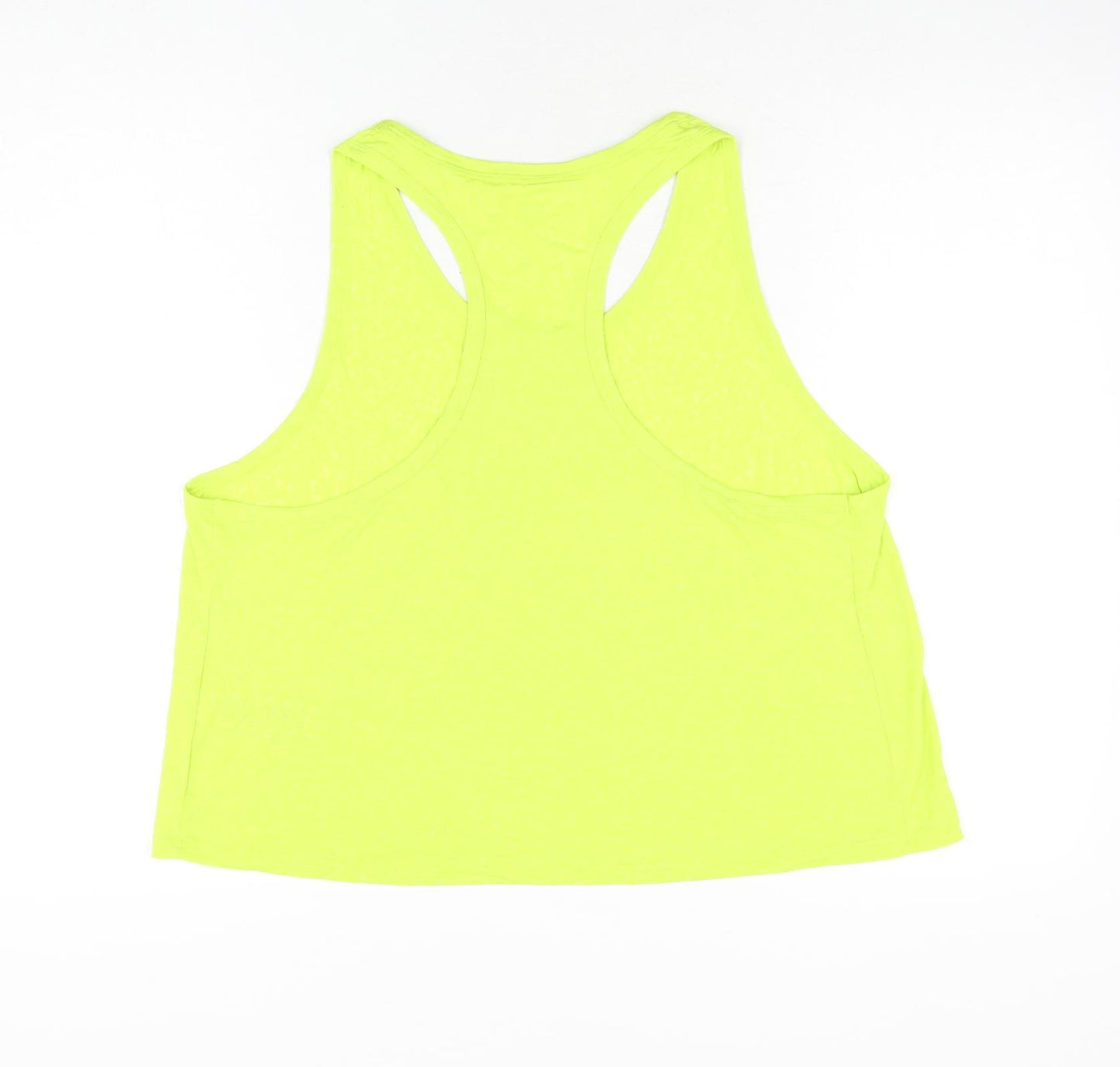 Goodmove Womens Green Polyester Basic Tank Size 18 Round Neck Pullover