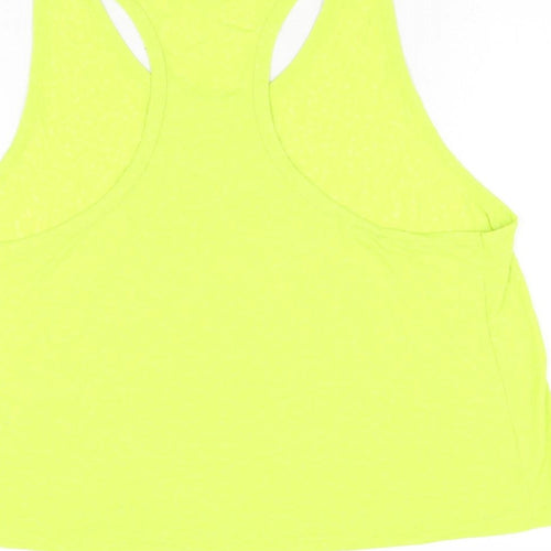 Goodmove Womens Green Polyester Basic Tank Size 18 Round Neck Pullover