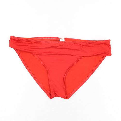 Marks and Spencer Womens Red Polyamide Swim Bottom Size 18