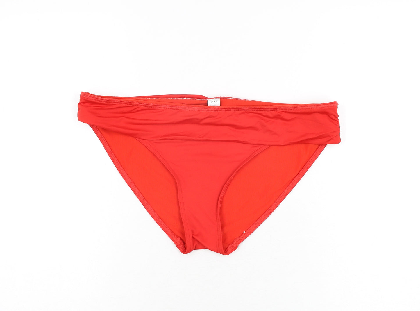 Marks and Spencer Womens Red Polyamide Swim Bottom Size 18