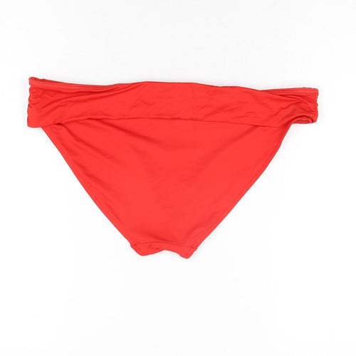 Marks and Spencer Womens Red Polyamide Swim Bottom Size 18