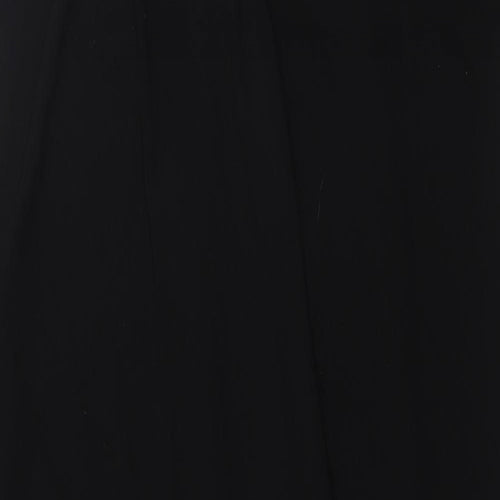 ASOS Womens Black Polyester A-Line Size 10 V-Neck Pullover - Layered