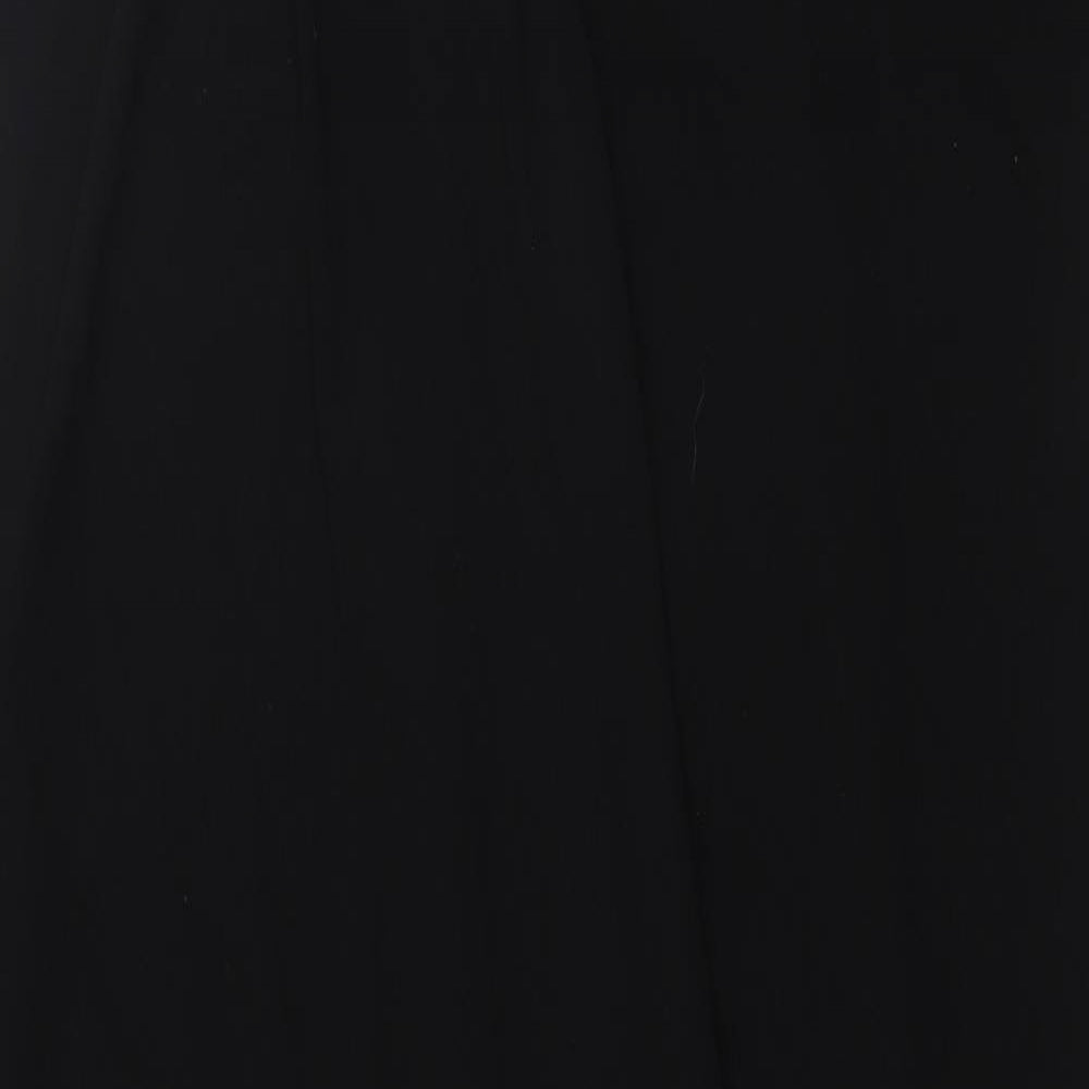 ASOS Womens Black Polyester A-Line Size 10 V-Neck Pullover - Layered