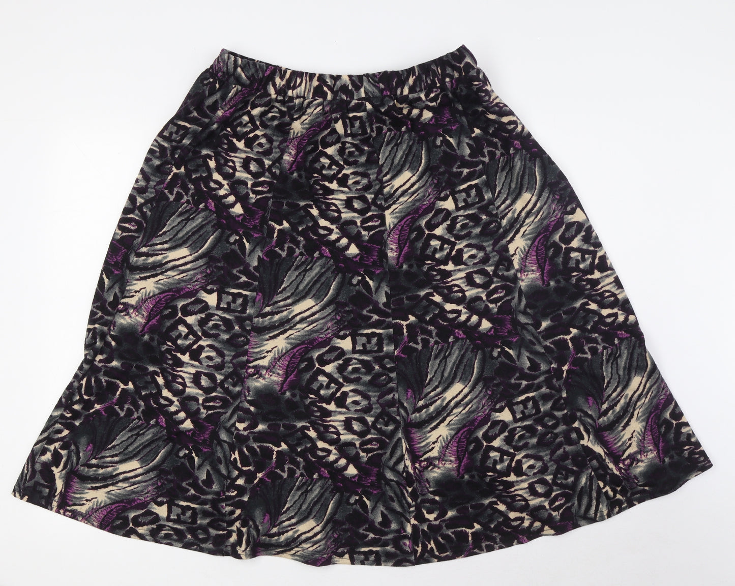 Afibel Womens Multicoloured Polyester A-Line Skirt Size 16