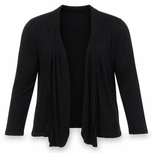BHS Womens Black V-Neck Viscose Cardigan Jumper Size 12 - Waterfall