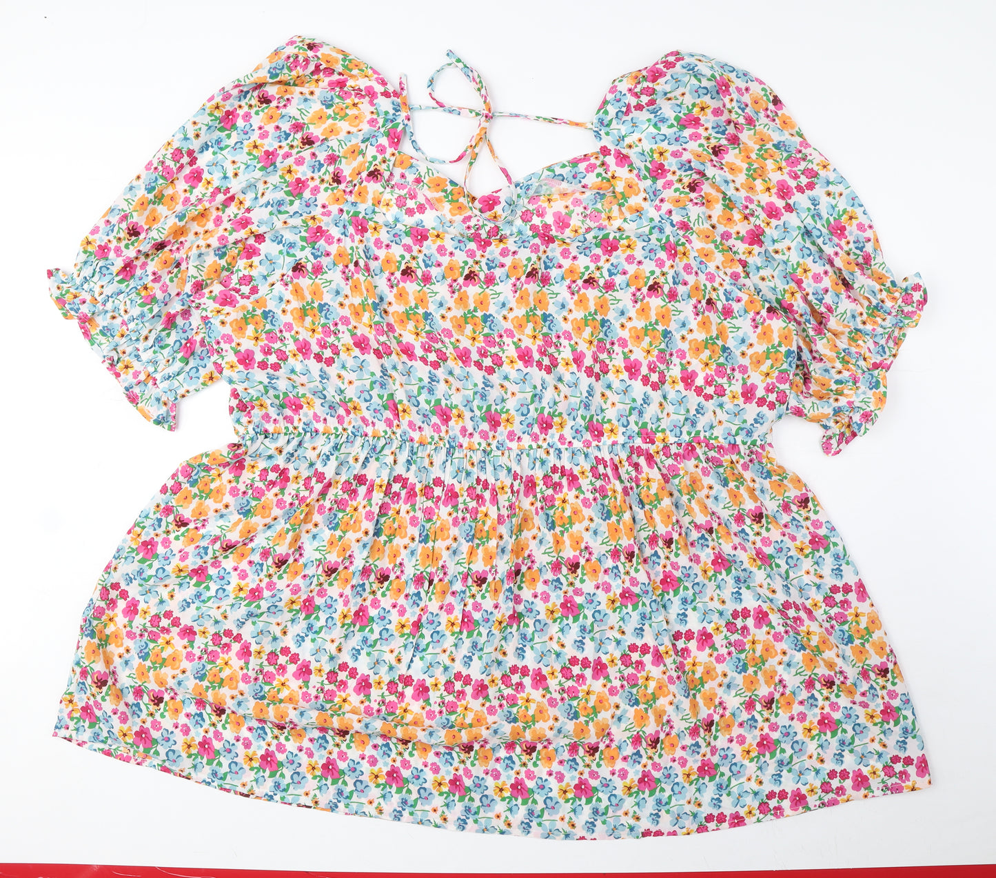 Yours Womens Multicoloured Floral Polyester Basic Blouse Size 30 Sweetheart - Size 30-32