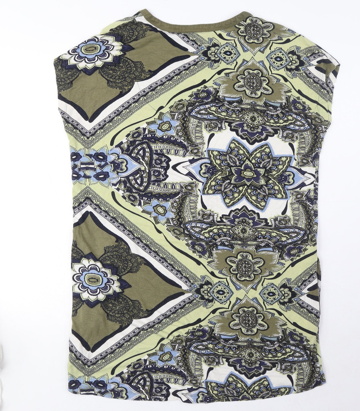 NEXT Womens Green Viscose T-Shirt Dress Size 10 Sweetheart Pullover