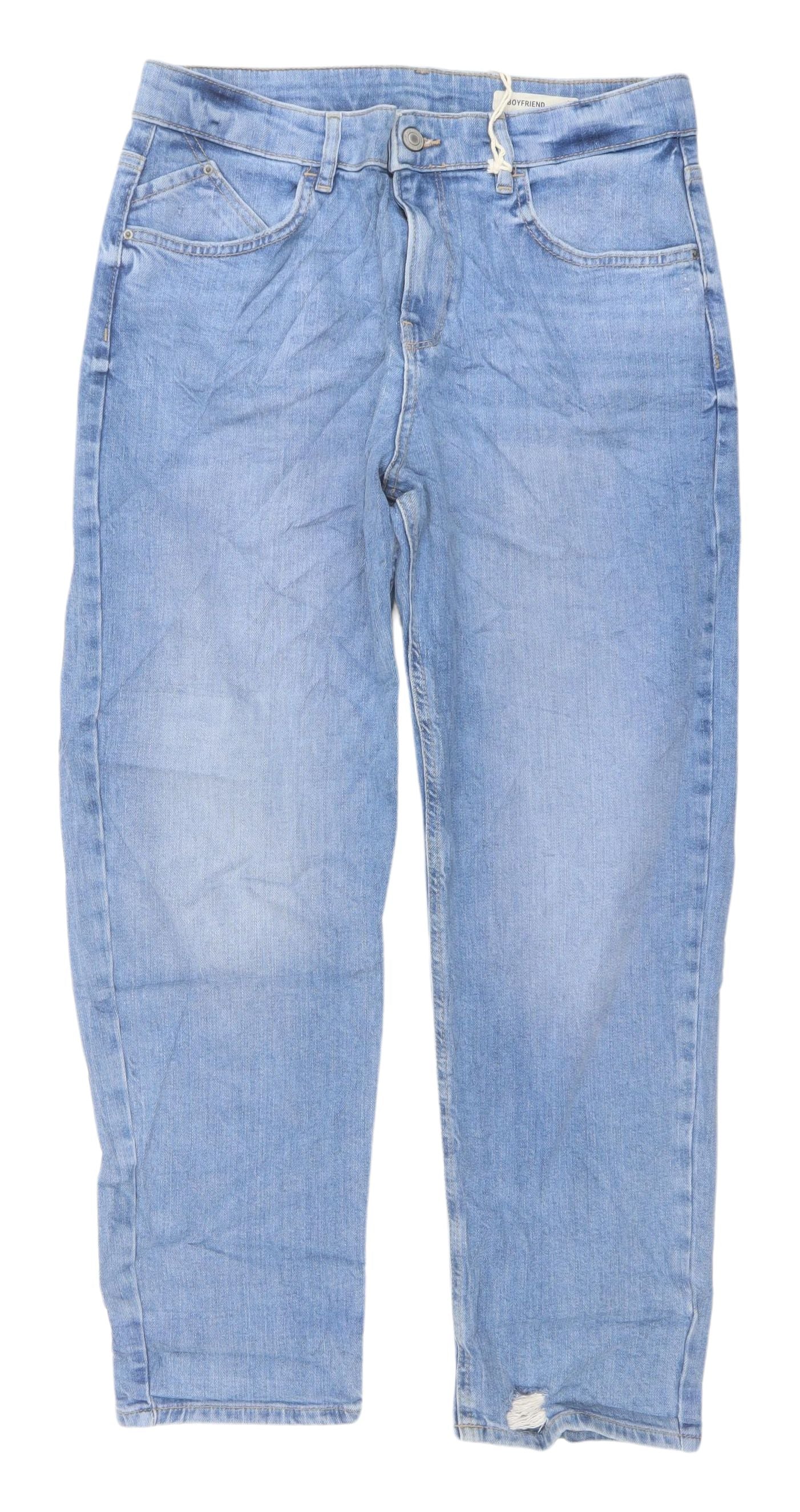 Marks and Spencer Women's Blue Boyfriend Jeans, Size 12