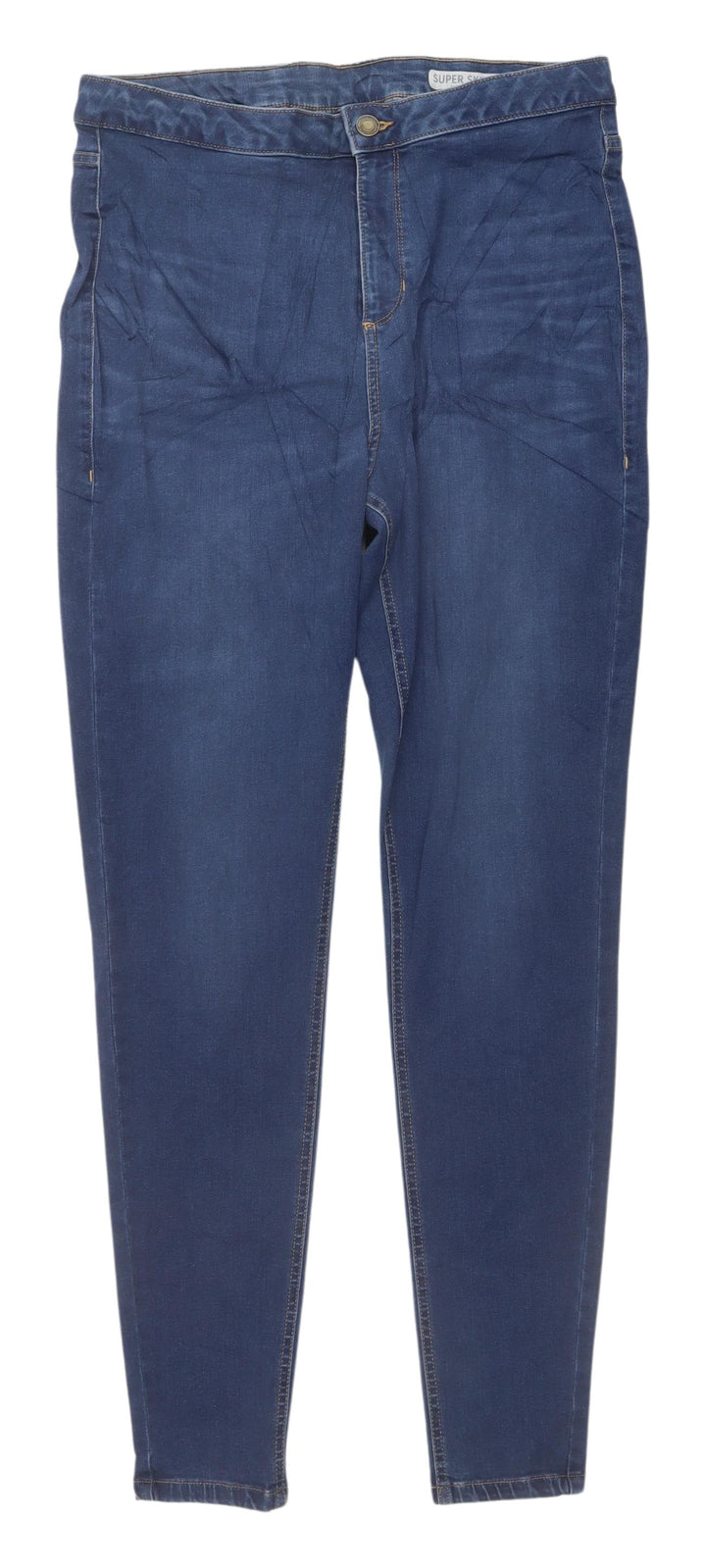 Marks and Spencer Women's Blue Skinny Jeans Size 14 Tall