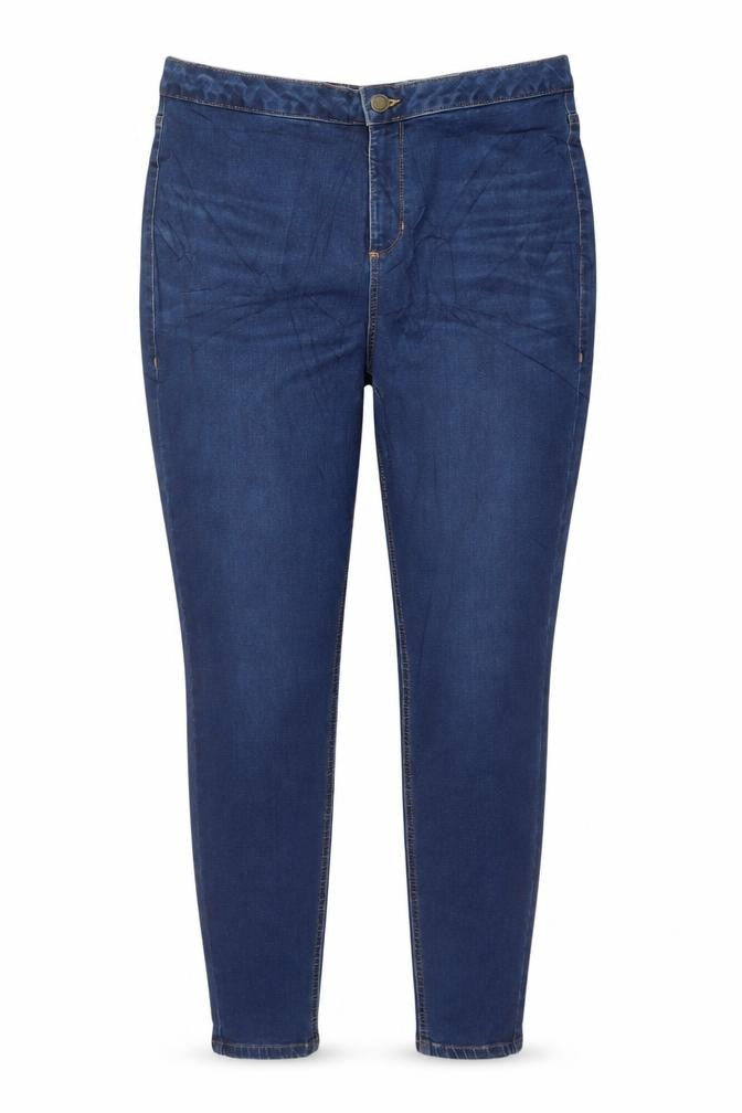 Marks and Spencer Women's Blue Skinny Jeans Size 14 Tall