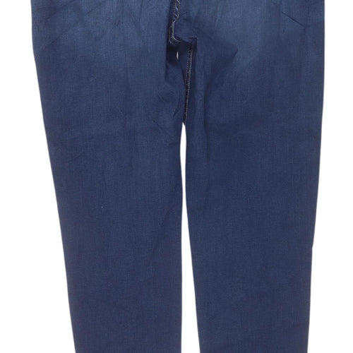 Marks and Spencer Women's Blue Skinny Jeans Size 14 Tall