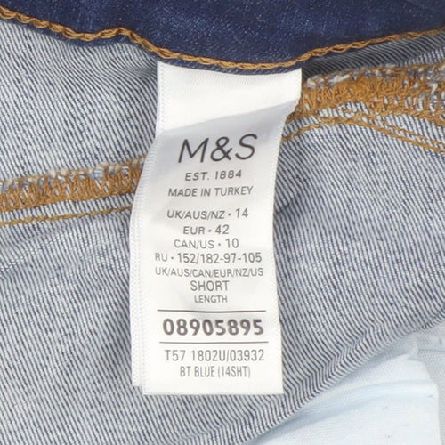 Marks & Spencer Women's Blue Denim Jeans Size 14