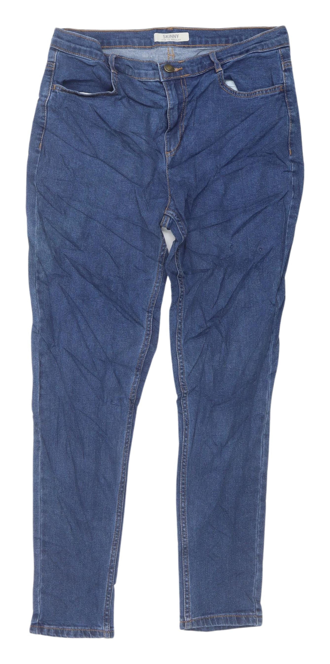 Marks and Spencer Women's Blue Skinny Jeans Size 12