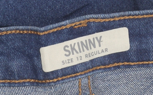 Marks and Spencer Women's Blue Skinny Jeans Size 12