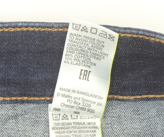 Marks and Spencer Women's Blue Straight Jeans Size 22