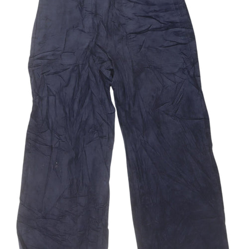 Per Una Women's Blue Straight Trousers Size 10