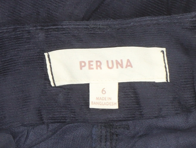 Per Una Women's Blue Straight Trousers Size 10