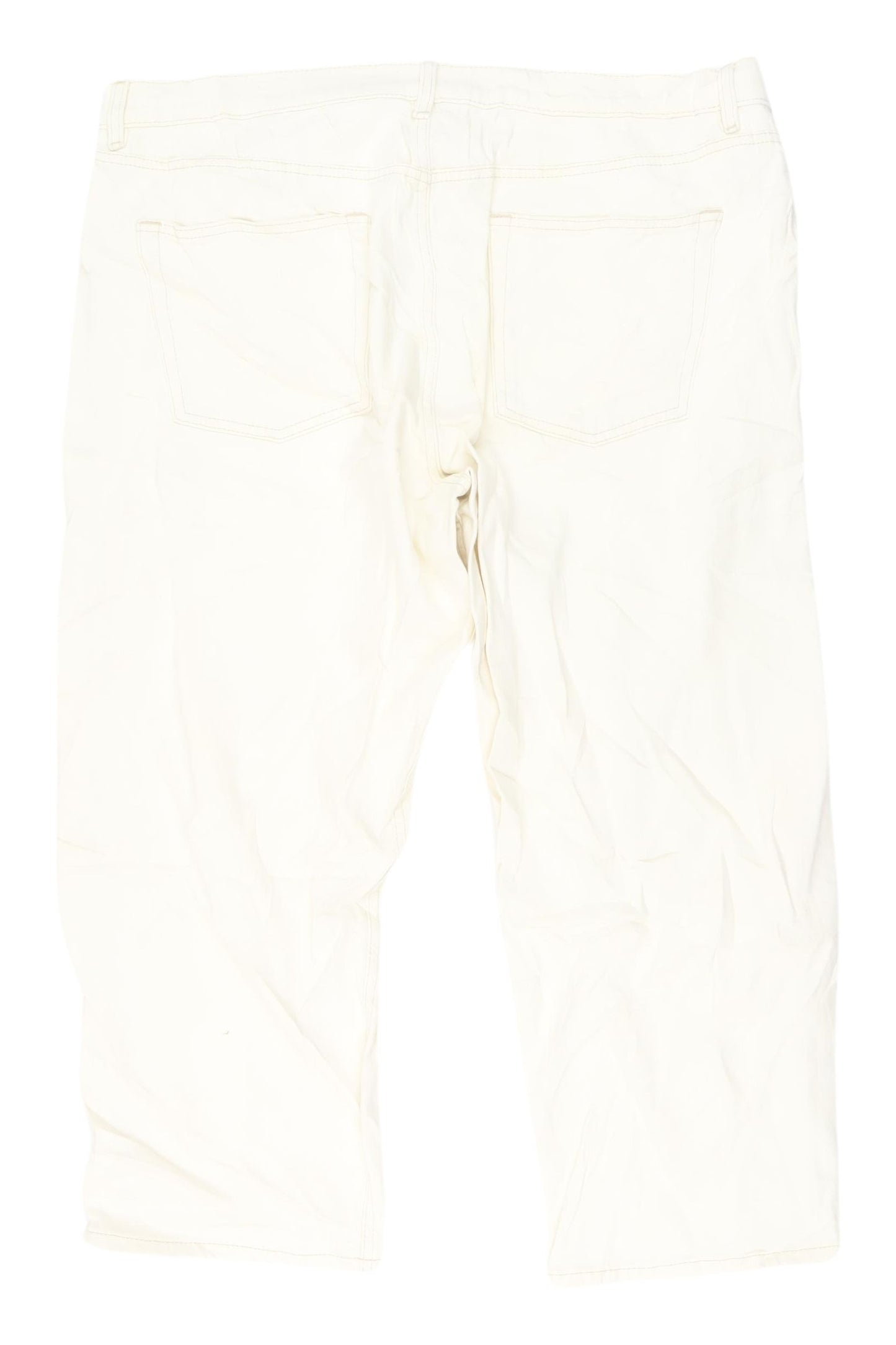 Marks and Spencer Women Ivory Straight Jeans Size 20