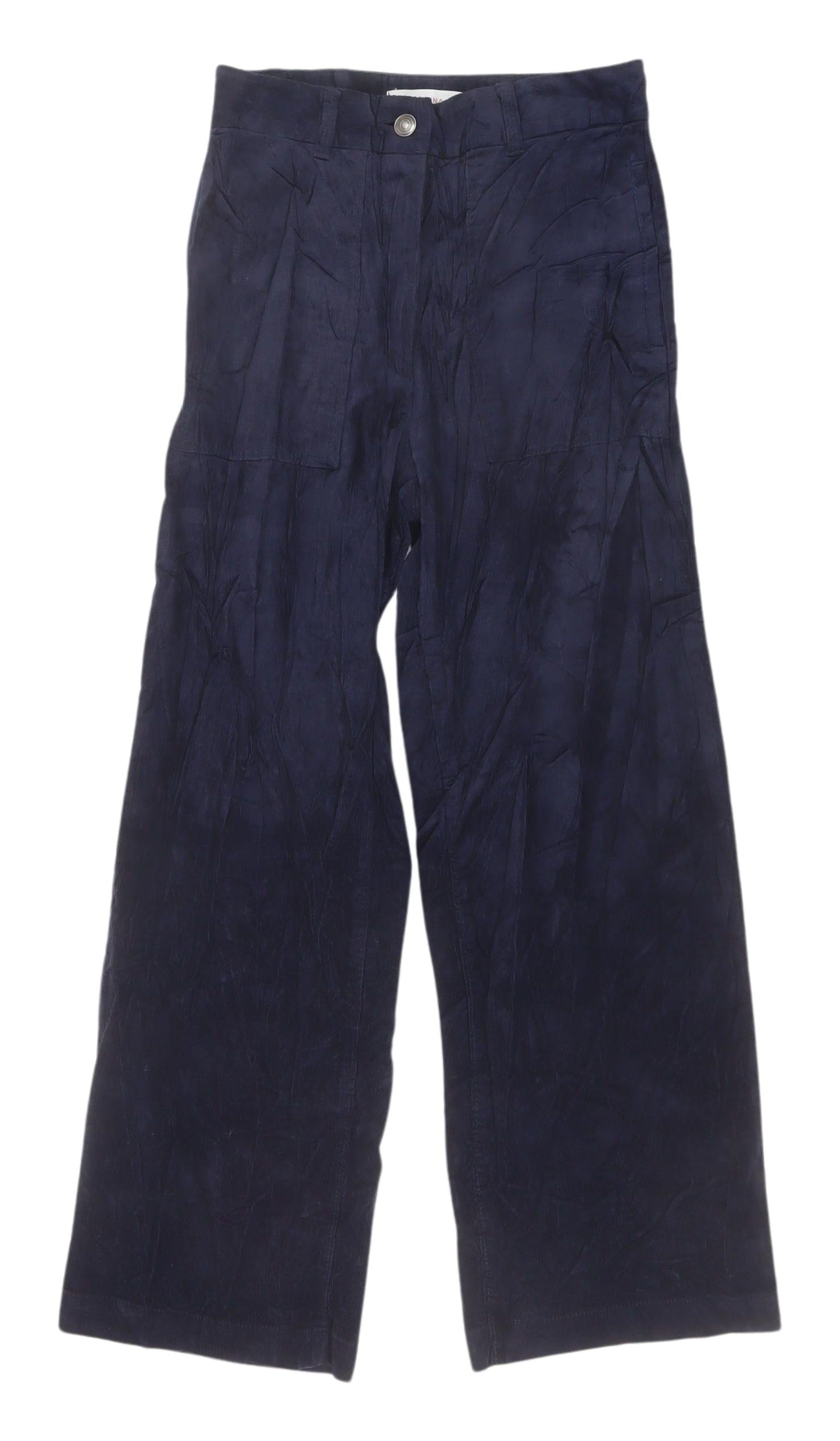 Marks and Spencer Women's Blue Wide-Leg Trousers, Size 12