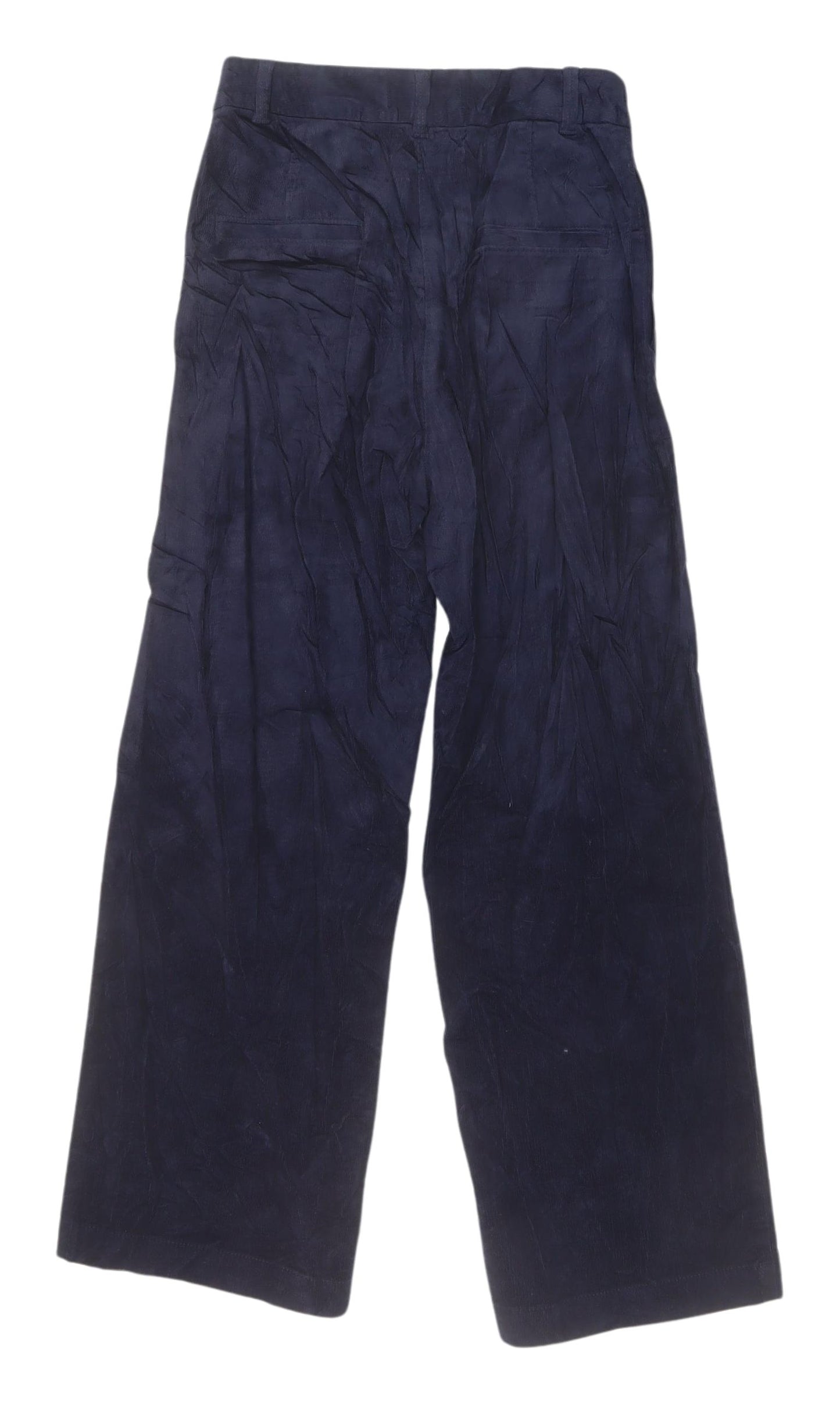 Marks and Spencer Women's Blue Wide-Leg Trousers, Size 12