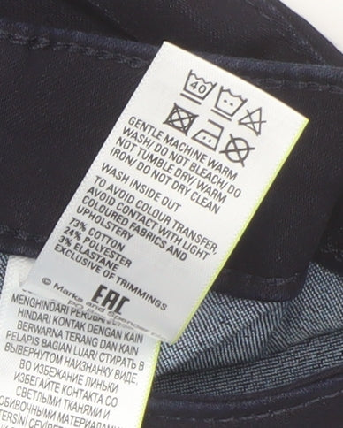 Marks and Spencer Blue Skinny Jeans, Size 6, Women's