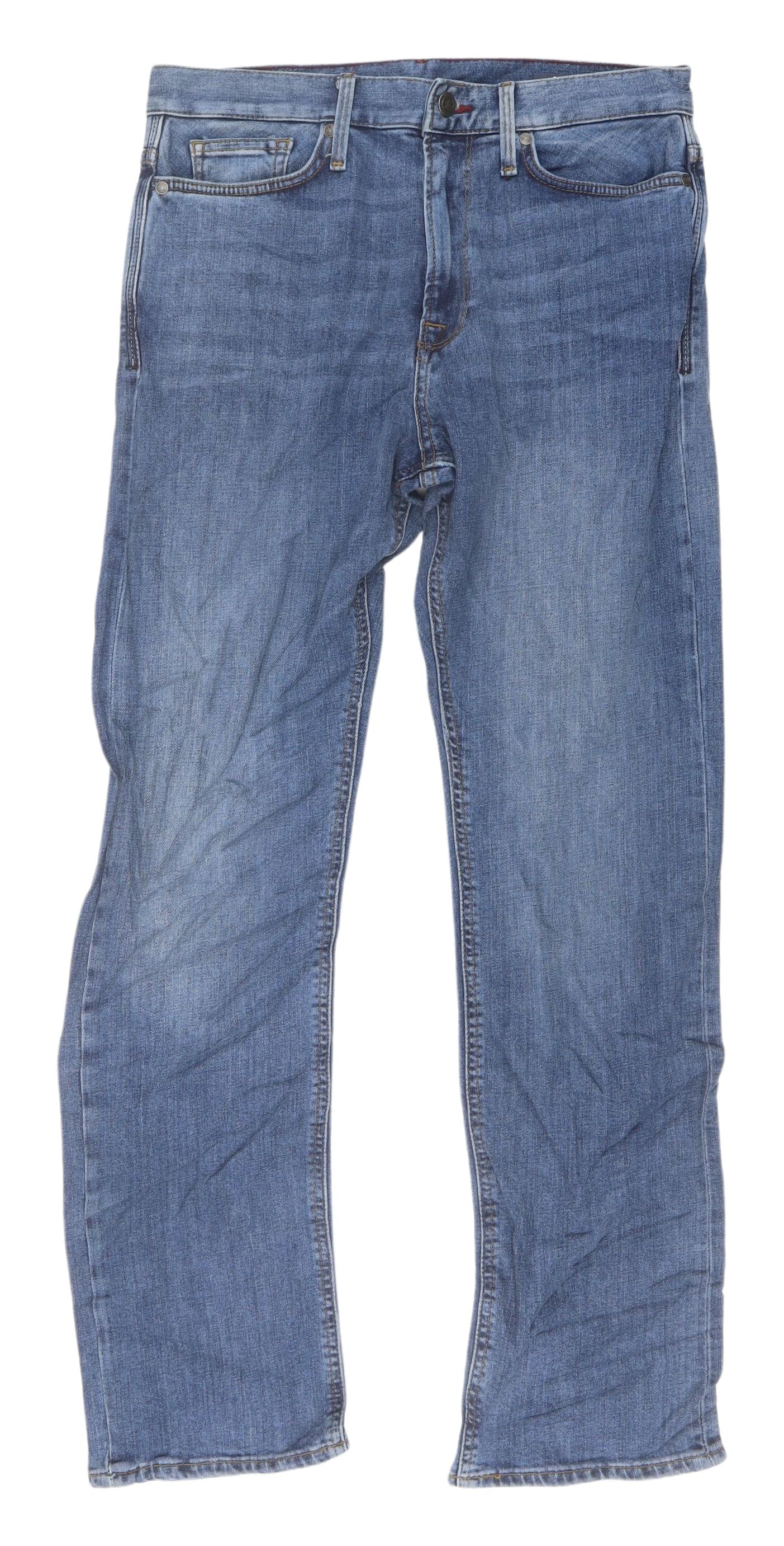 Marks and Spencer Men's Blue Straight Jeans M