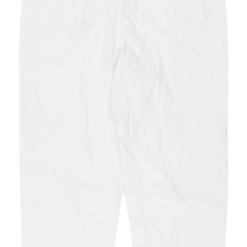 Marks and Spencer Women's White Straight Jeans Size 16